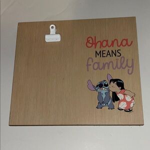 Ohana Means Family Picture frame clip or office memo board